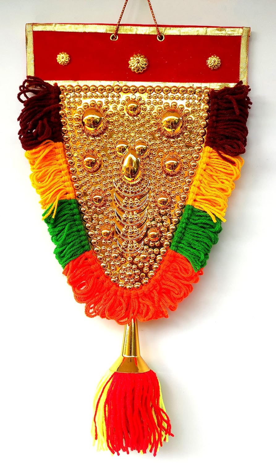 Traditional Nettipattam Wall Hanging – 1.5 Feet | Handmade Elephant Caparison Showpiece for Home Décor
