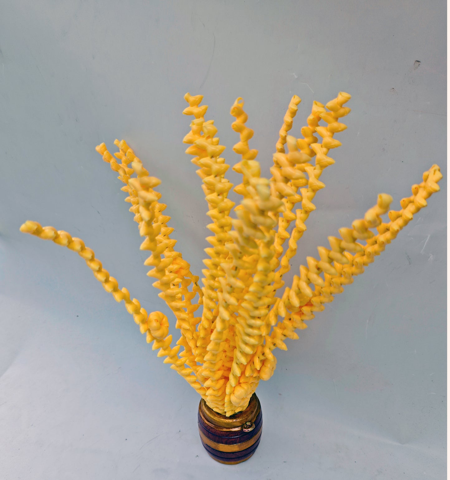 Artificial Pookula with Wooden Nirapara – 20 Inch | Traditional Kerala Home Décor