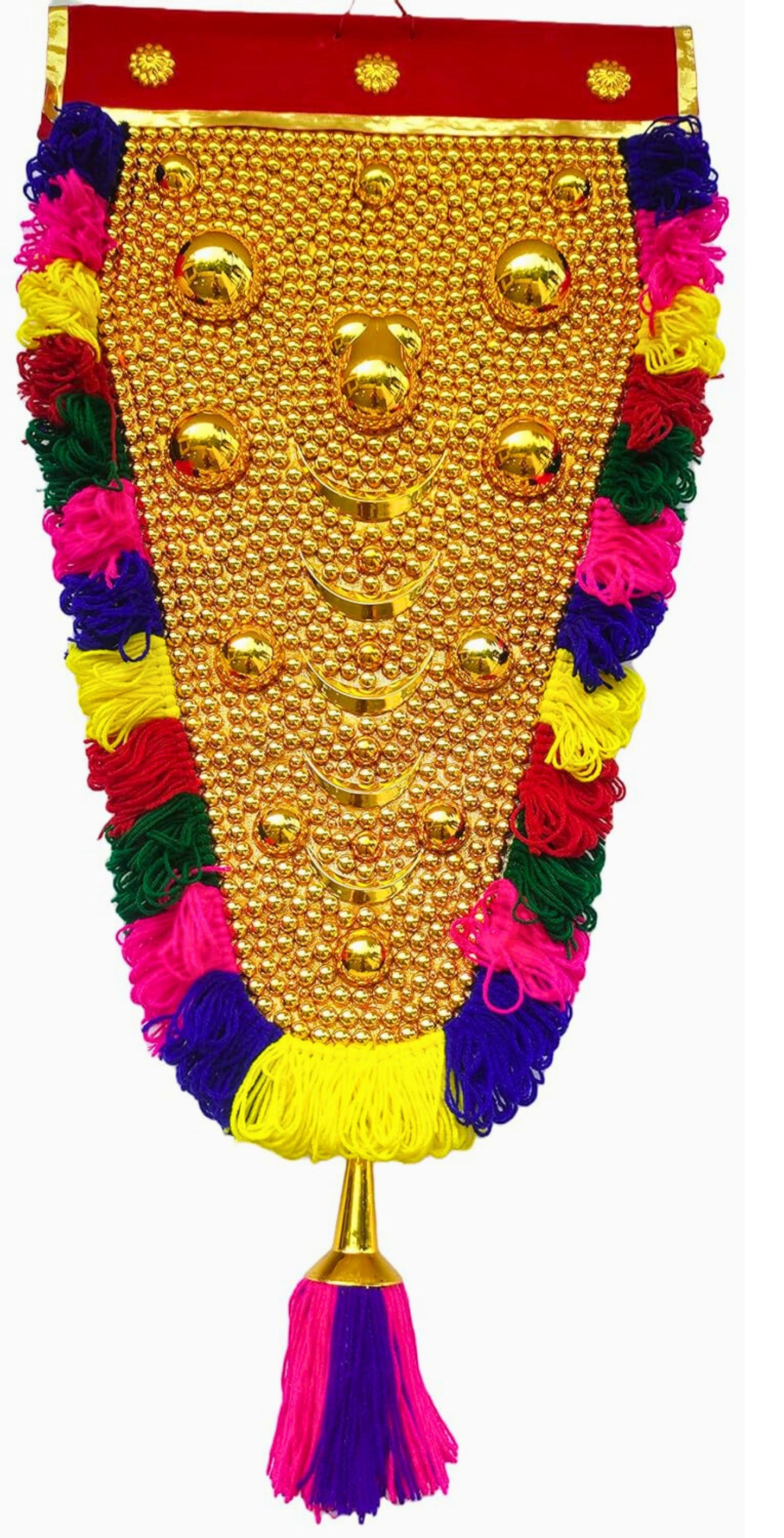 2.5 Feet Nettipattam Wall Hanging – Traditional Kerala Elephant Caparison | Foldable Handcrafted Home Decor