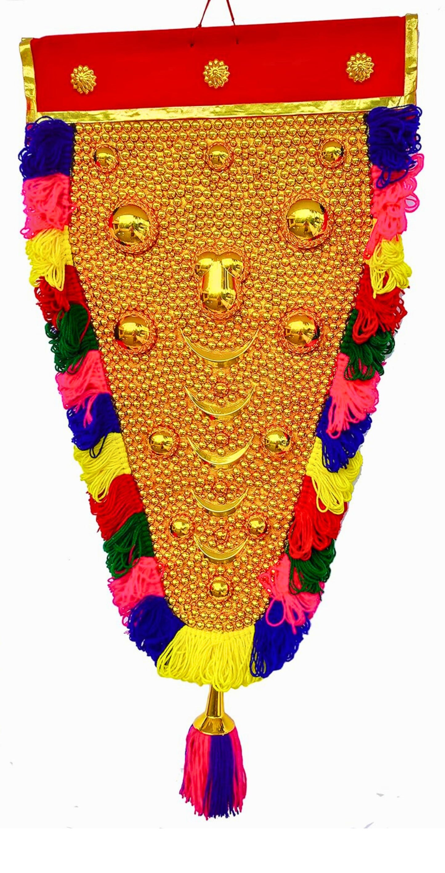 2.5 Feet Nettipattam Wall Hanging – Traditional Kerala Elephant Caparison | Foldable Handcrafted Home Decor