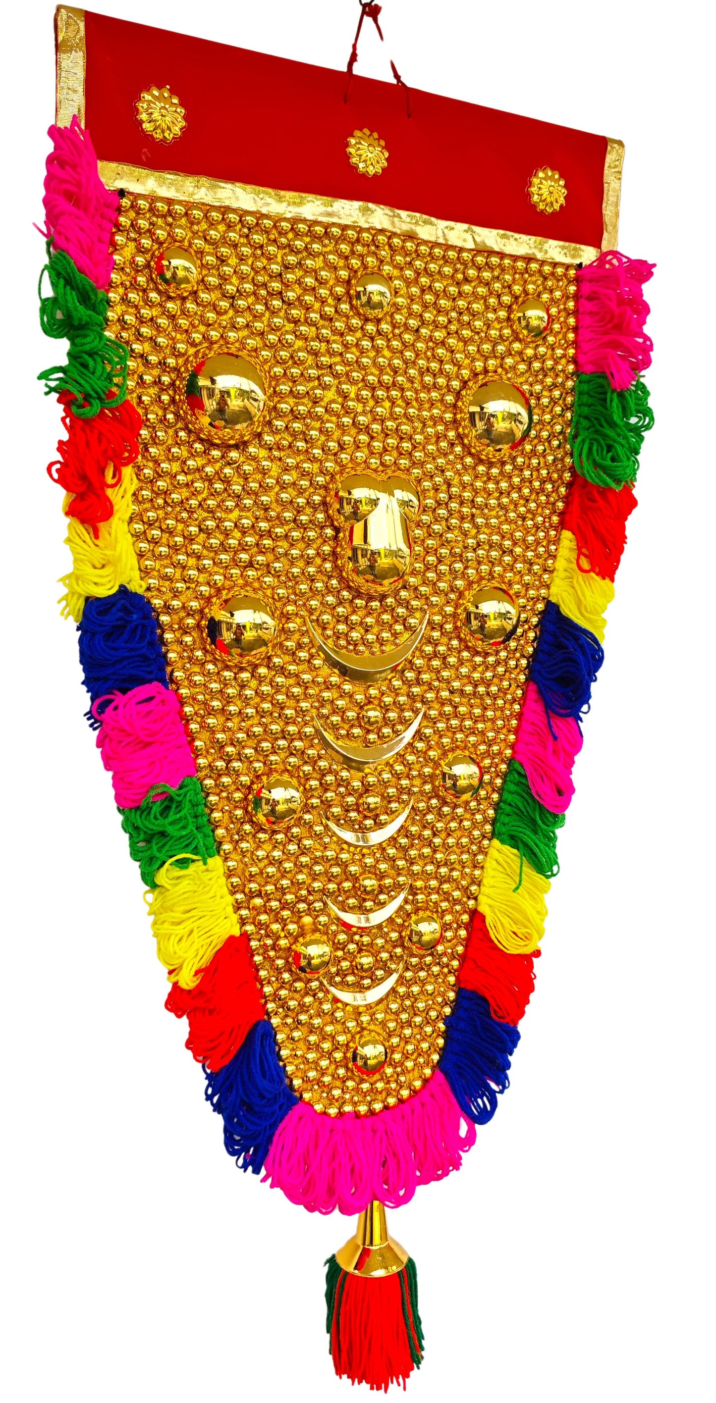 2.5 Feet Nettipattam Wall Hanging – Traditional Kerala Elephant Caparison | Foldable Handcrafted Home Decor
