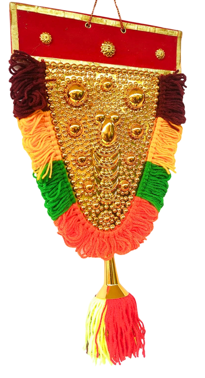 Traditional Nettipattam Wall Hanging – 1.5 Feet | Handmade Elephant Caparison Showpiece for Home Décor