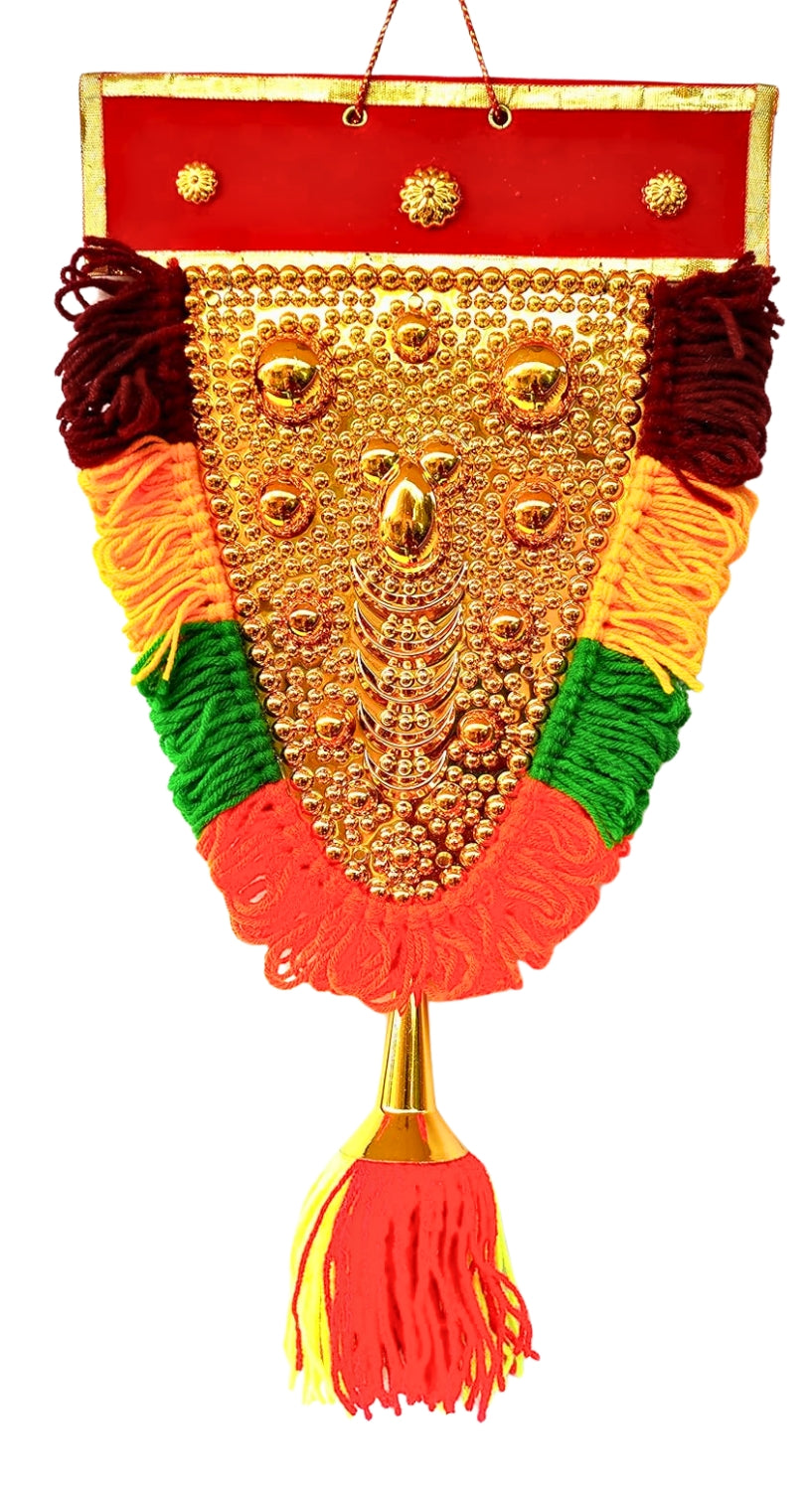Traditional Nettipattam Wall Hanging – 1.5 Feet | Handmade Elephant Caparison Showpiece for Home Décor