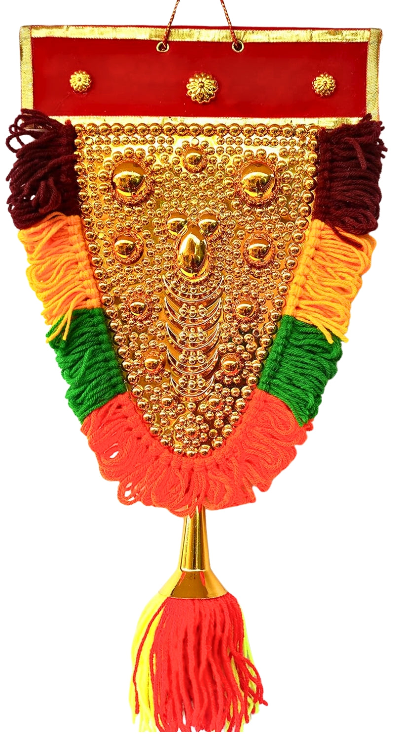 Traditional Nettipattam Wall Hanging – 1.5 Feet | Handmade Elephant Caparison Showpiece for Home Décor