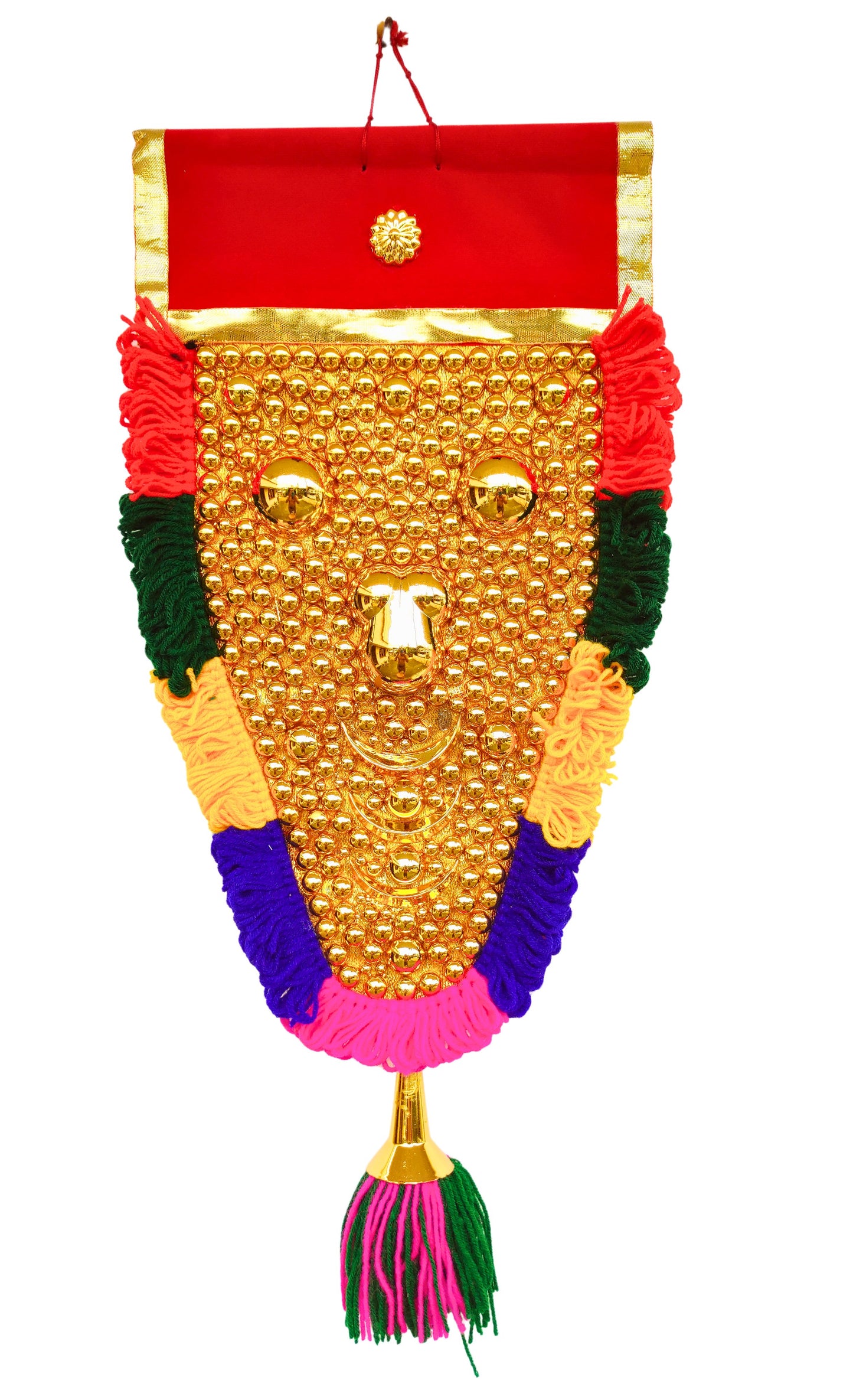 Kerala Nettipattam – 1.5 Feet Elephant Caparison Wall Hanging- with special work