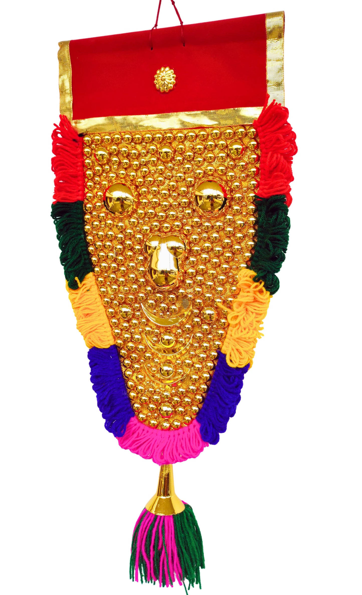 Kerala Nettipattam – 1.5 Feet Elephant Caparison Wall Hanging- with special work