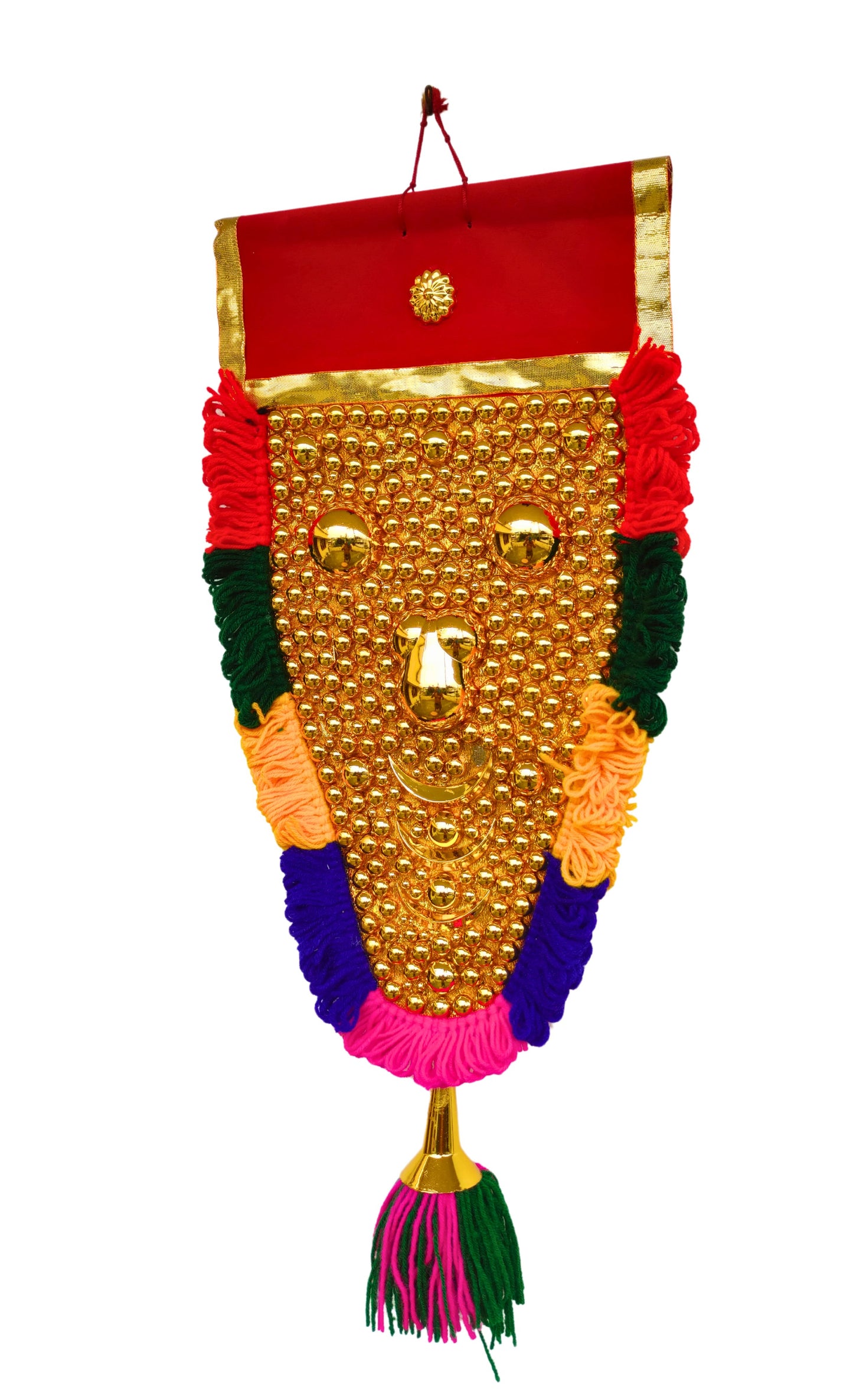 Kerala Nettipattam – 1.5 Feet Elephant Caparison Wall Hanging- with special work
