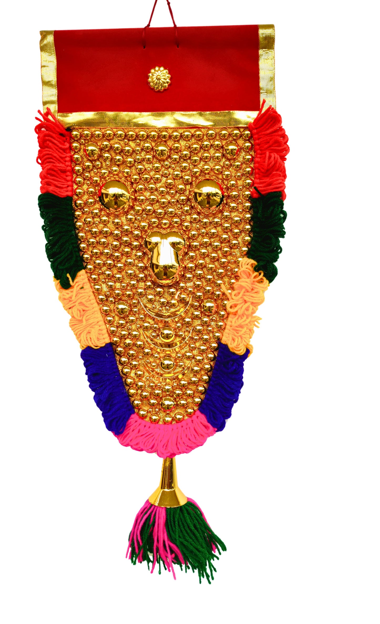 Kerala Nettipattam – 1.5 Feet Elephant Caparison Wall Hanging- with special work