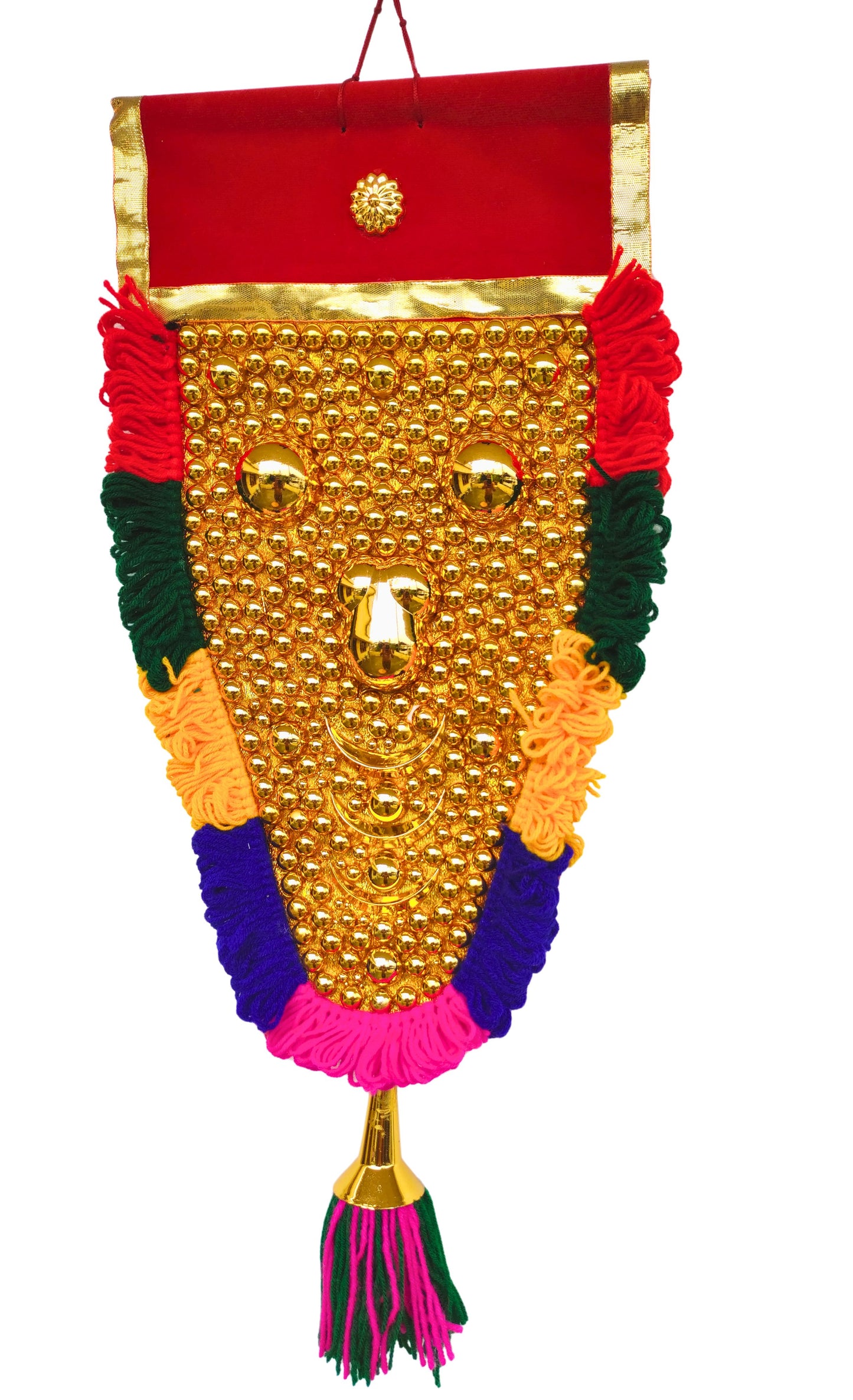 Kerala Nettipattam – 1.5 Feet Elephant Caparison Wall Hanging- with special work
