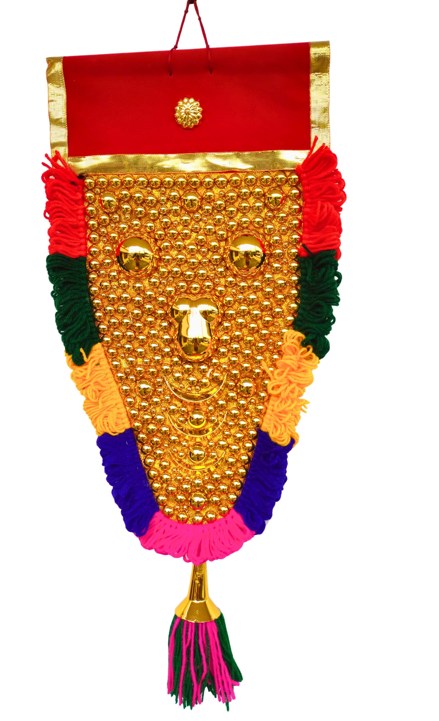 Kerala Nettipattam – 1.5 Feet Elephant Caparison Wall Hanging- with special work
