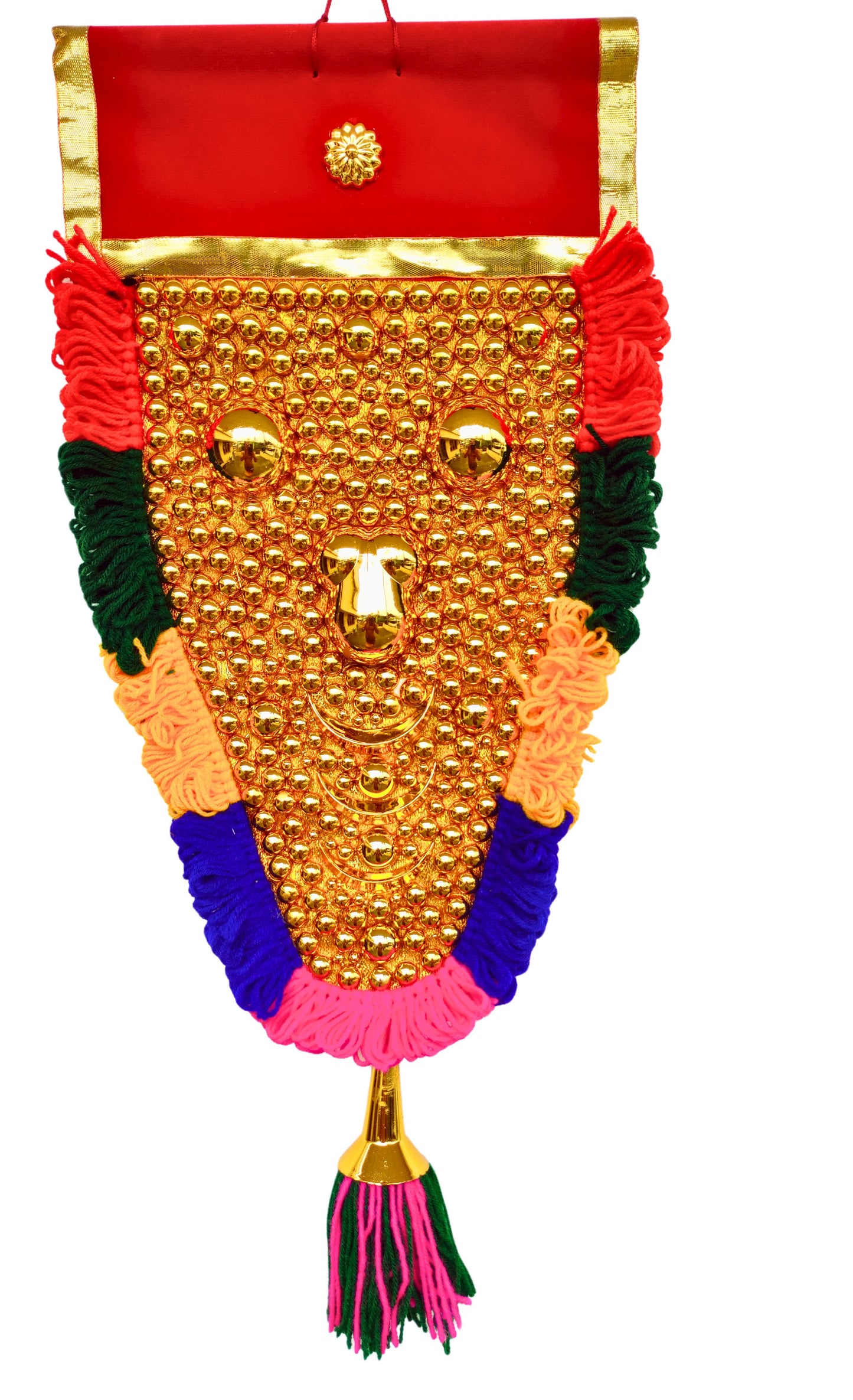 Kerala Nettipattam – 1.5 Feet Elephant Caparison Wall Hanging- with special work