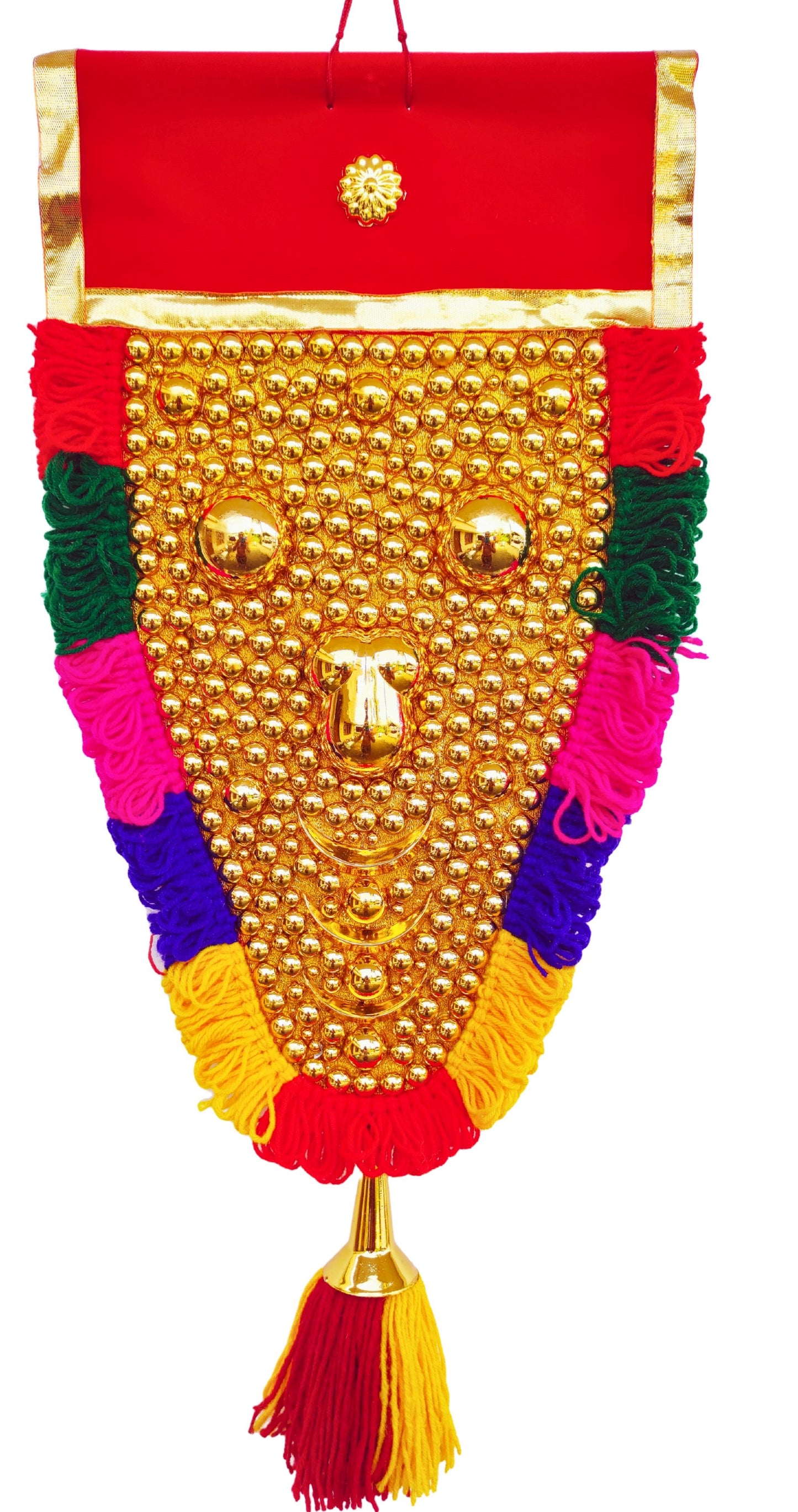 Kerala Nettipattam – 1.5 Feet Elephant Caparison Wall Hanging- with special work