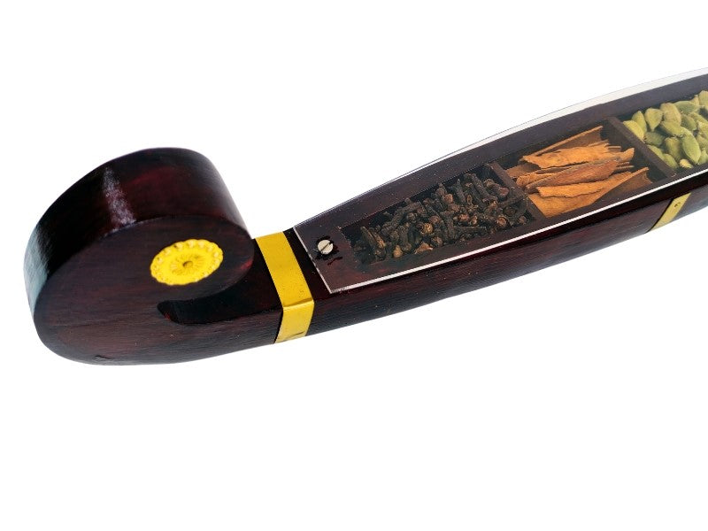 Miniature Odi Vallom Spice Boat with 4 Authentic Spices – Handcrafted Kerala Decor and Gift