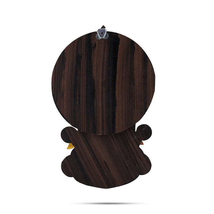 10-Inch Wooden Kathakali Head Wall Hanging – Vintage Style | Kerala Traditional Wall Decor | Ideal Cultural Gift