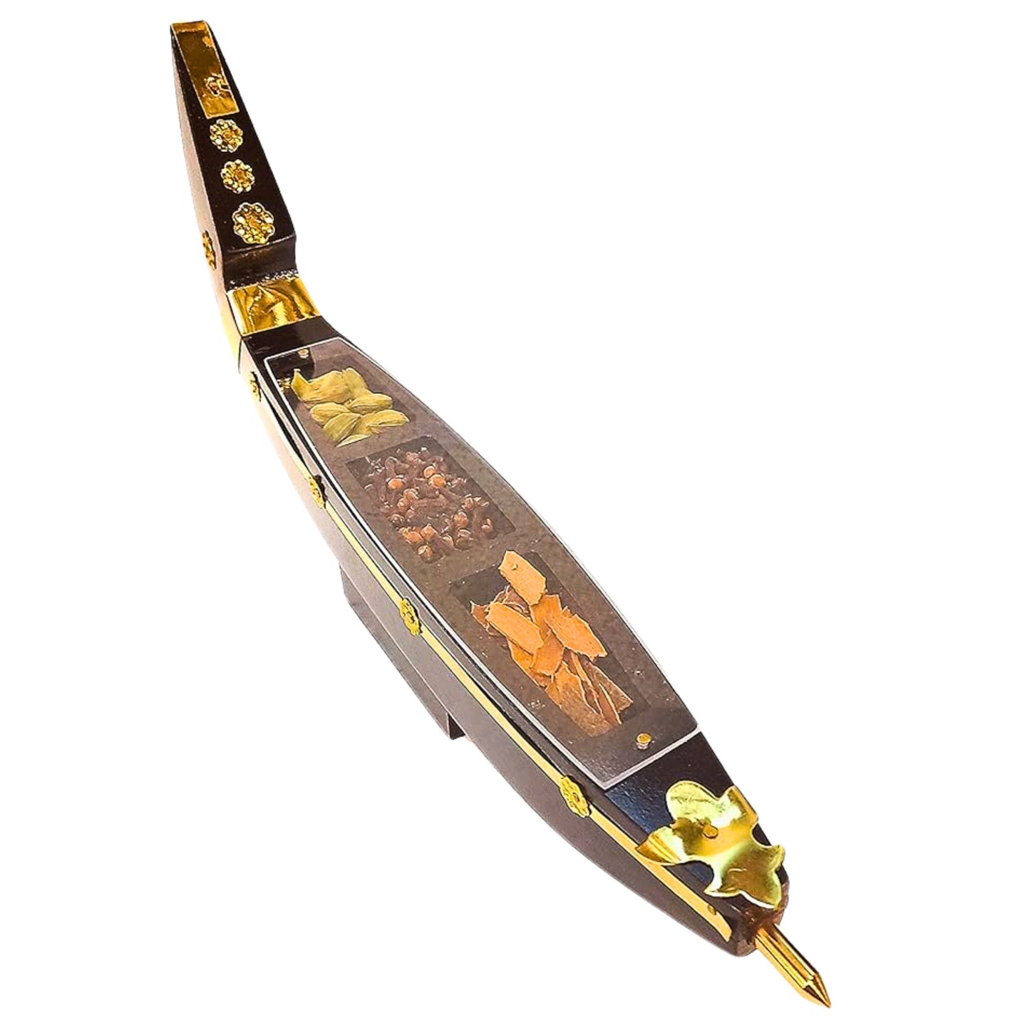 Kerala Chundan Vallam Spice Boat Miniature – Handcrafted Décor with Real Spices