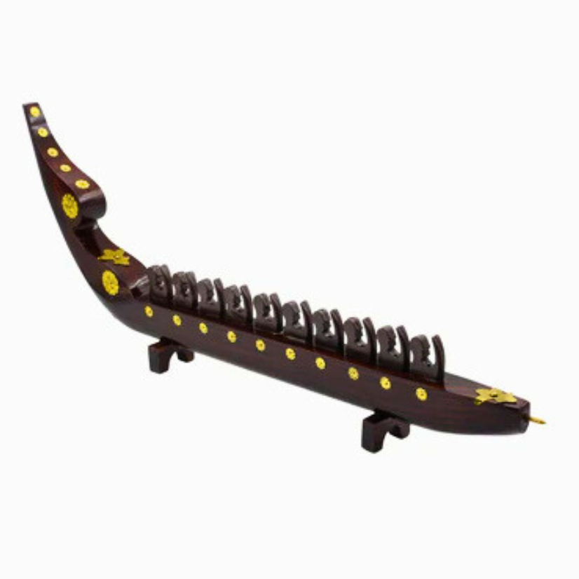 Chundan Vallam Miniature with 10 Rowers