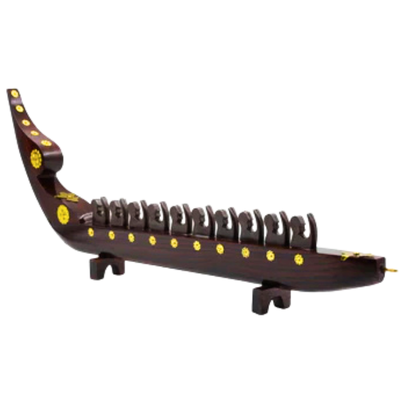 Chundan Vallam Miniature with 10 Rowers