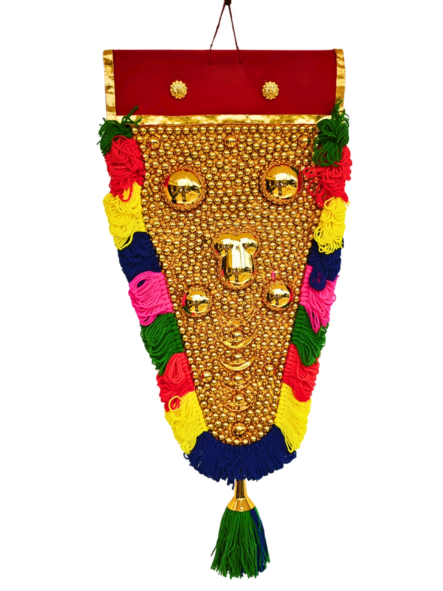 Nettipattam Wall Hanging – 2 Feet | Traditional Elephant Caparison Showpiece – Handmade Kerala Home Decor