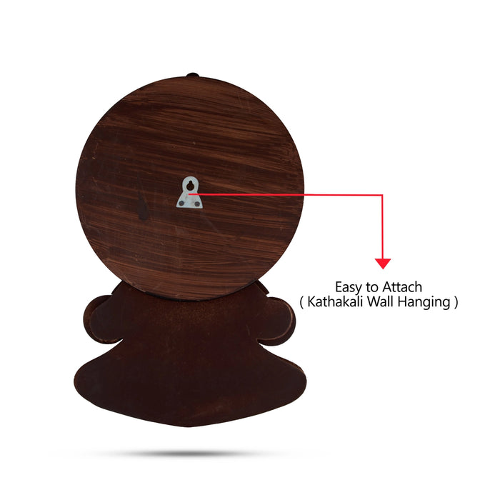 3D Kathakali Head Wall Hanging – 8 Inches | MDF Wooden Wall Art for Home Décor & Gifting