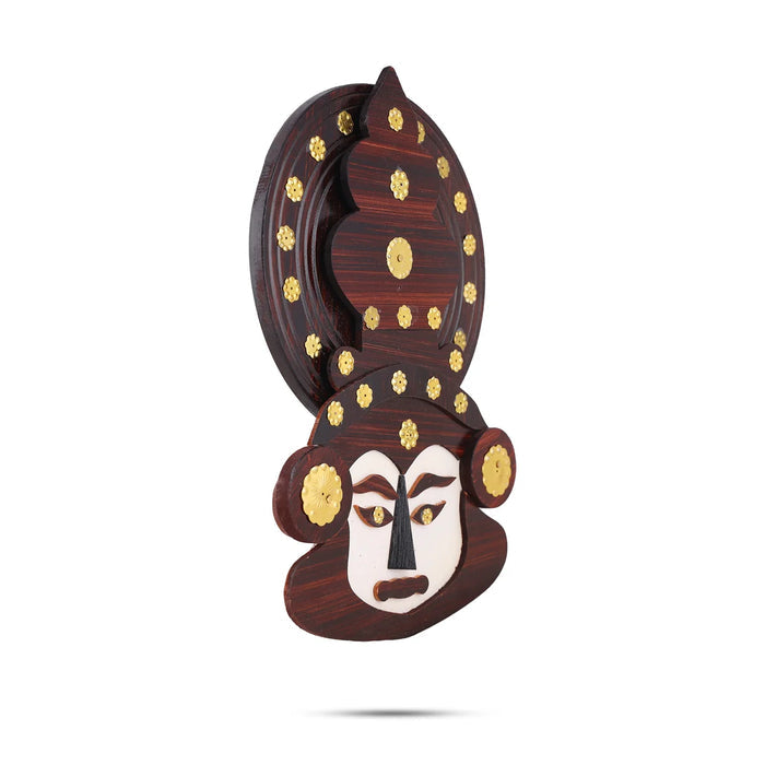Kathakali Wall Hanging – 12 Inches | Handcrafted Wooden Decor for Home or Gifting