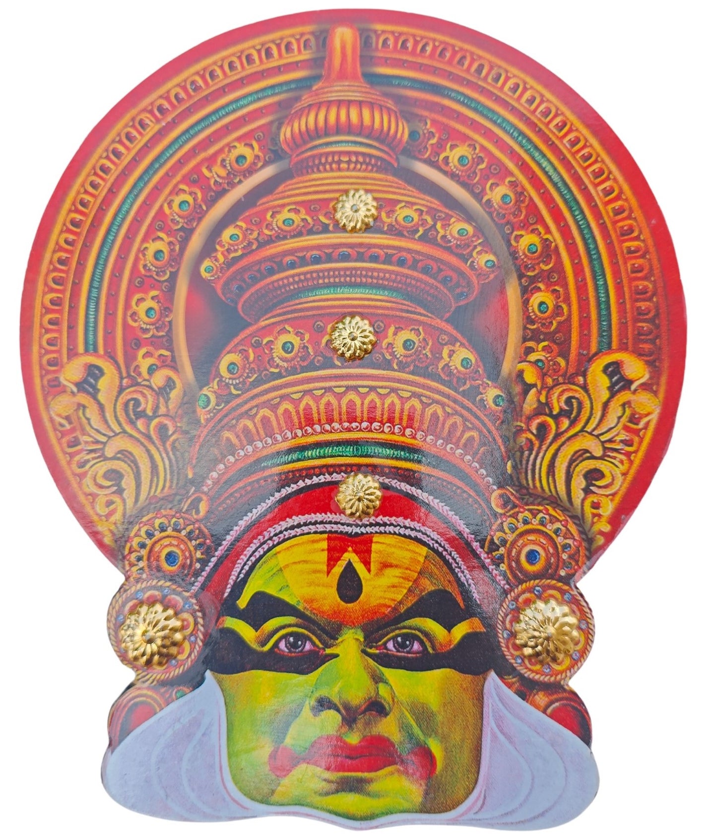 Kerala Kathakali Home Décor Wall Hanging (6.2 Inches) – Ideal for Home Décor and Gifting