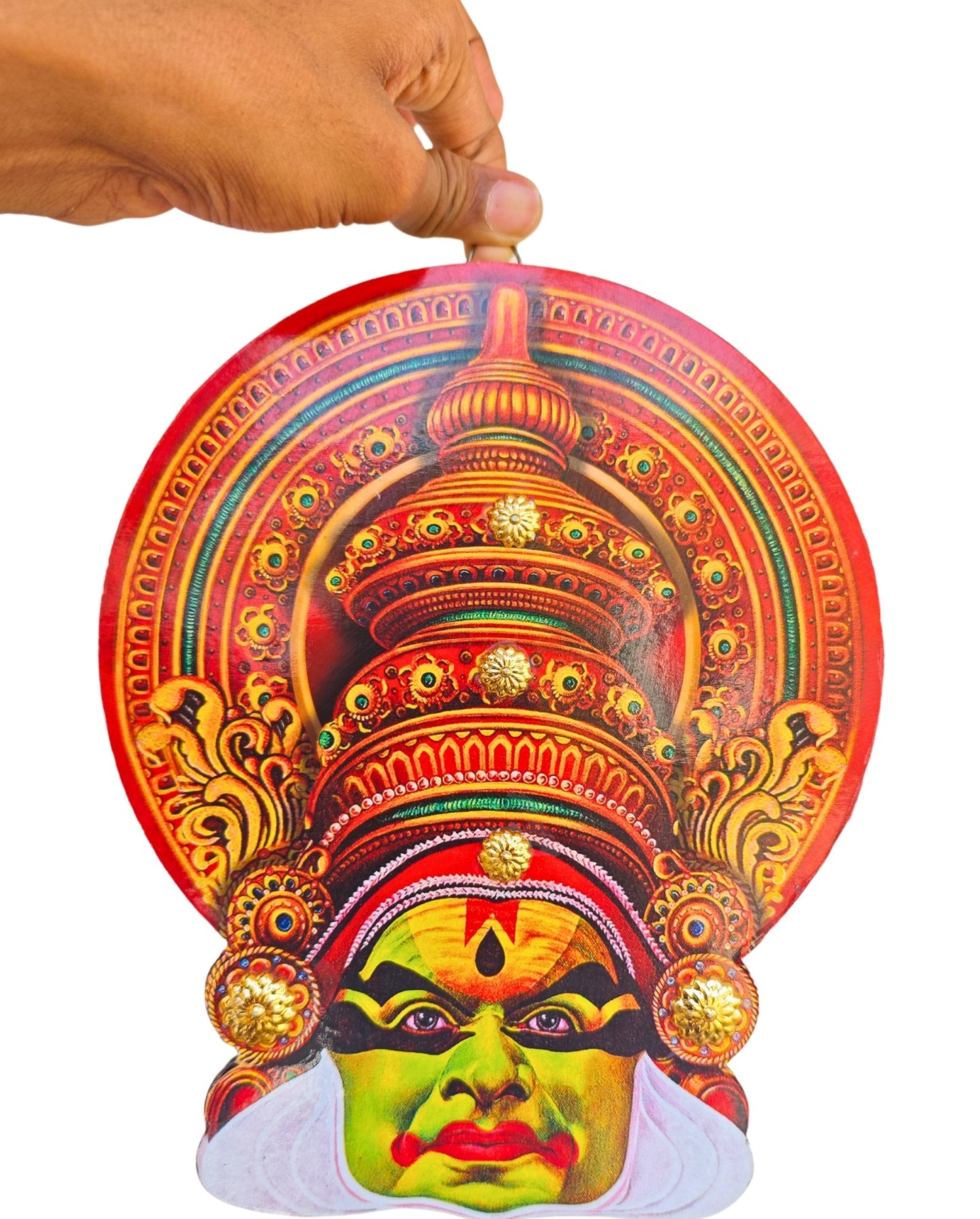 Kerala Kathakali Home Décor Wall Hanging (6.2 Inches) – Ideal for Home Décor and Gifting