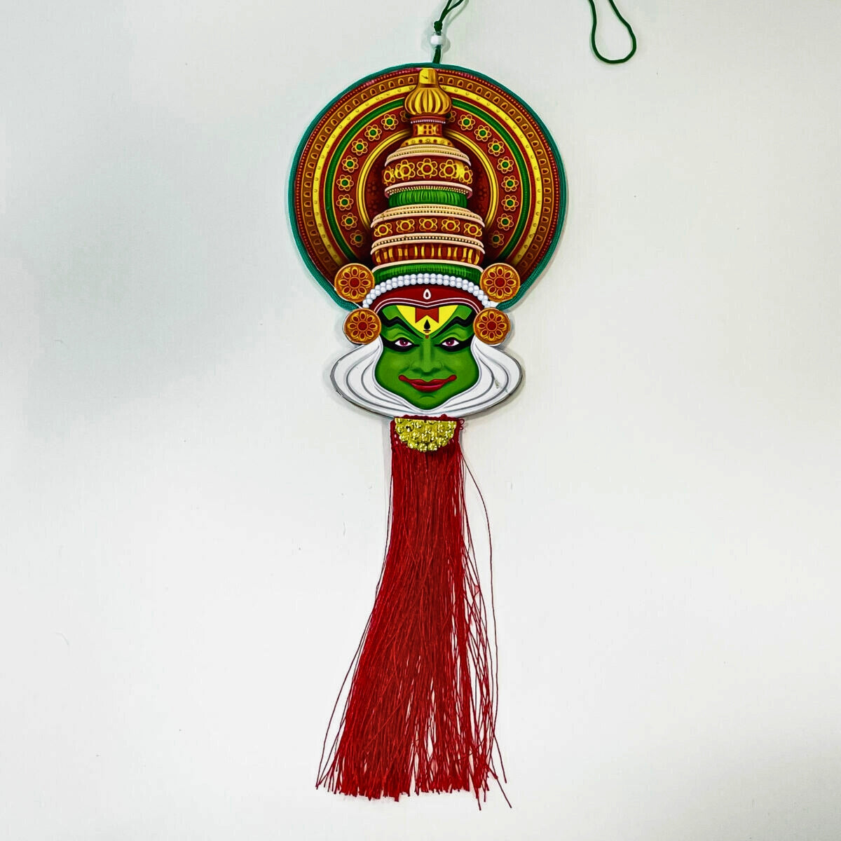 Car Hanging (Rearview Mirror) Double-Sided Kathakali Face for Car Decoration