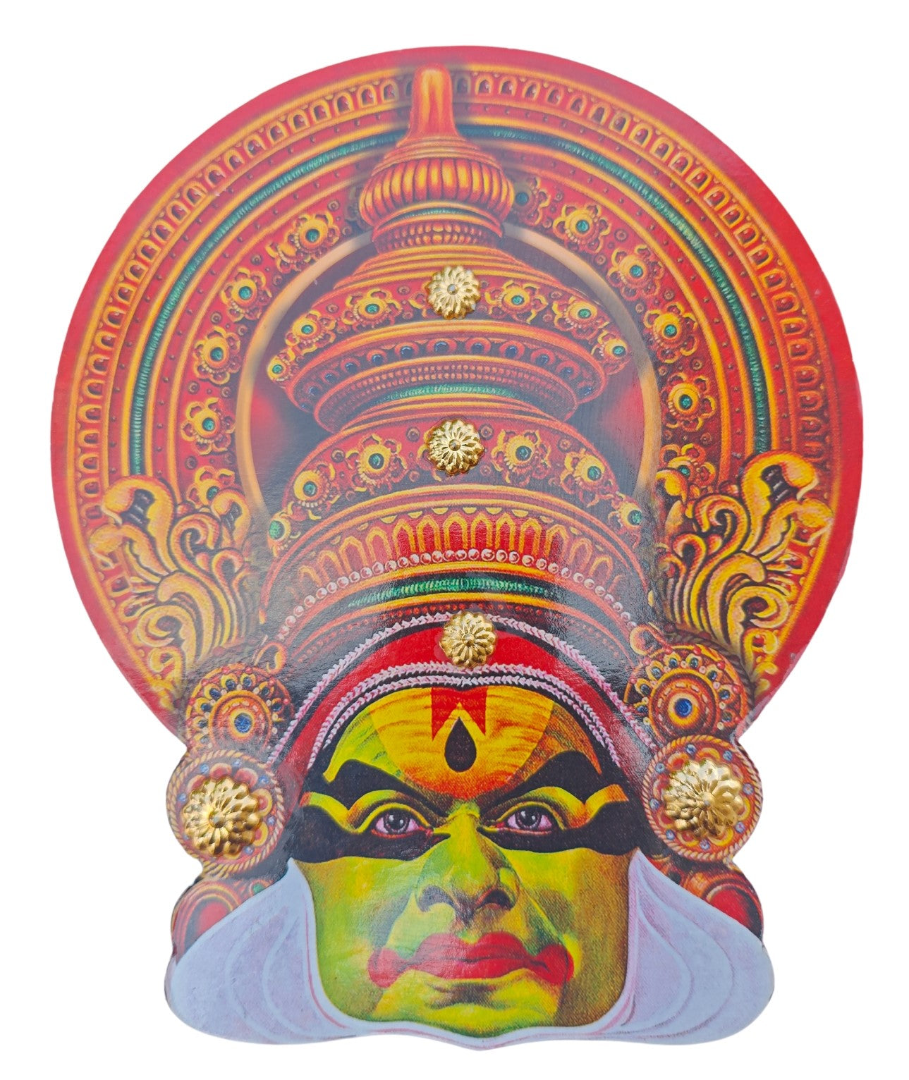 Kerala Kathakali Home Décor Wall Hanging (6.2 Inches) – Ideal for Home Décor and Gifting