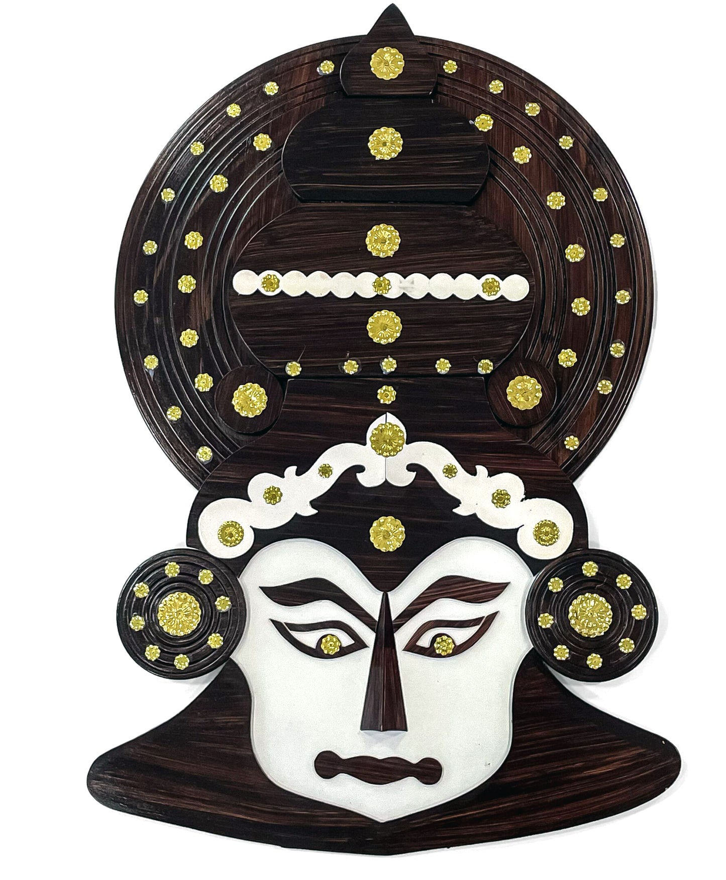 Majestic Kathakali Wall Hanging – 24 Inches | Oversized Handcrafted Wooden Art for Home Décor or Gifting
