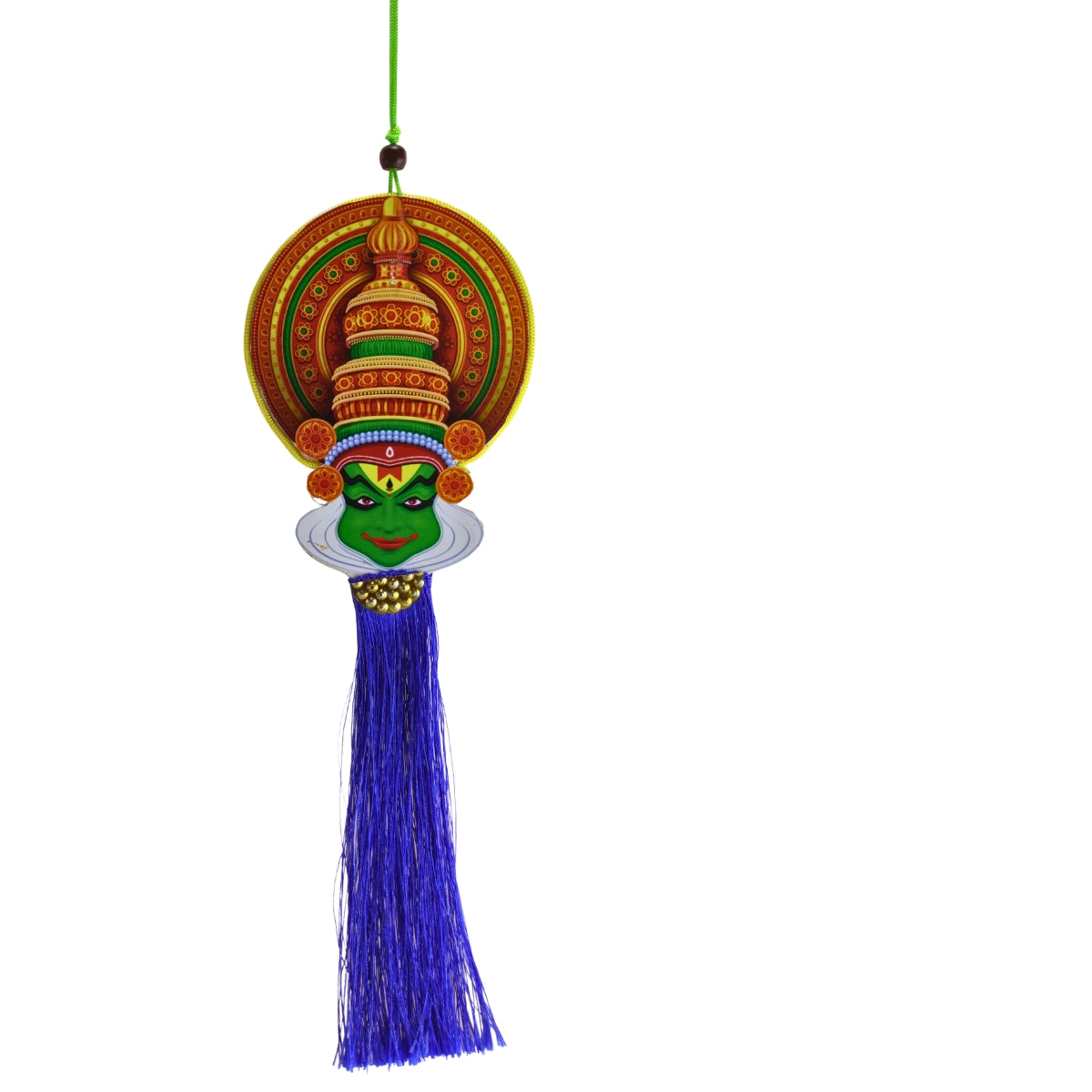 Car Hanging (Rearview Mirror) Double-Sided Kathakali Face for Car Decoration