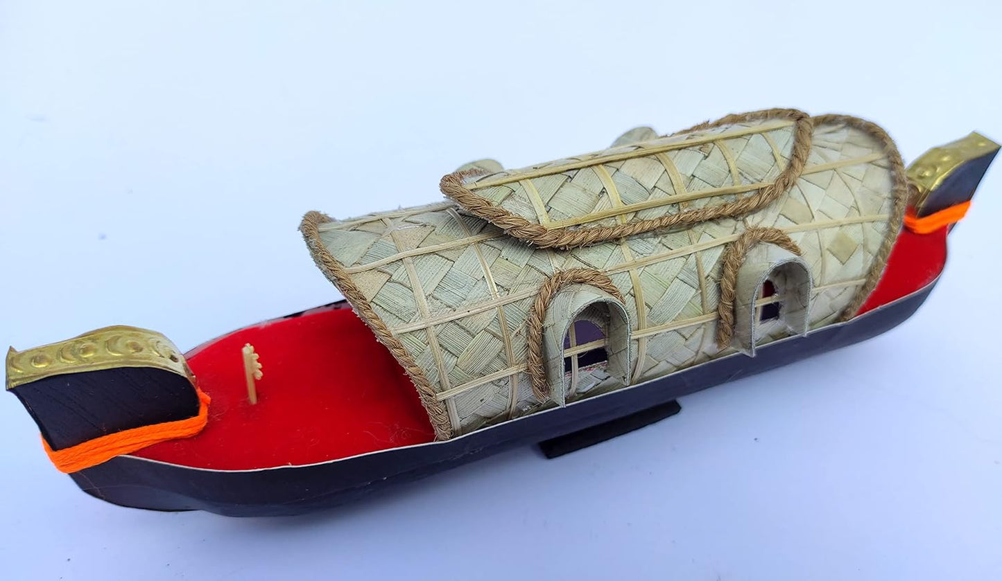 Miniature Wooden Kumarakom Houseboat 2 window models – A Perfect Home Décor Piece and Gift