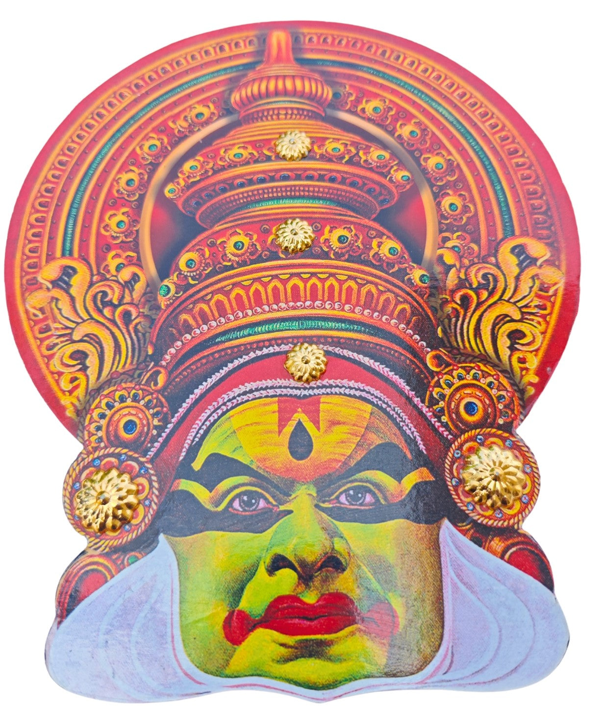 Kerala Kathakali Home Décor Wall Hanging (6.2 Inches) – Ideal for Home Décor and Gifting