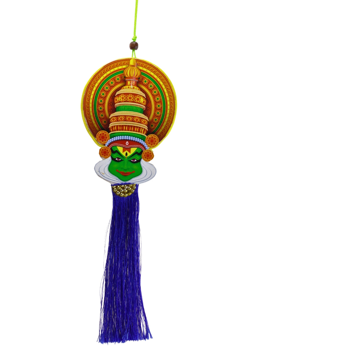 Car Hanging (Rearview Mirror) Double-Sided Kathakali Face for Car Decoration