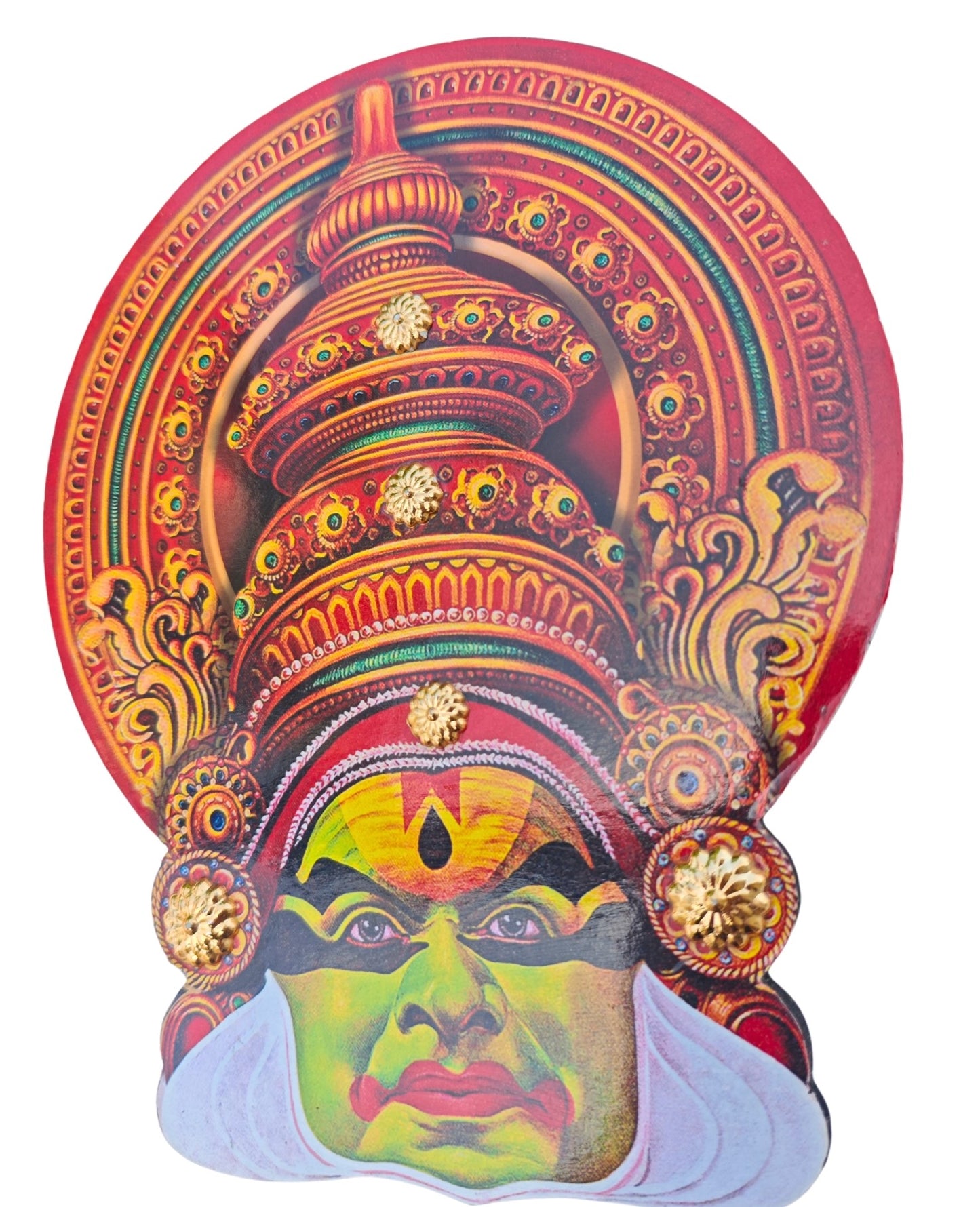 Kerala Kathakali Home Décor Wall Hanging (6.2 Inches) – Ideal for Home Décor and Gifting