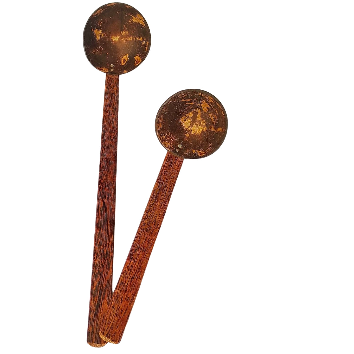 Polished Coconut Shell Ladle Set (Big &amp; Small) – 100% Natural