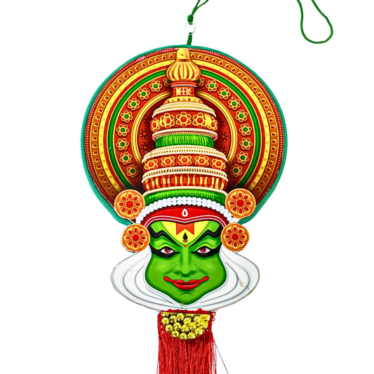 Car Hanging (Rearview Mirror) Double-Sided Kathakali Face for Car Decoration