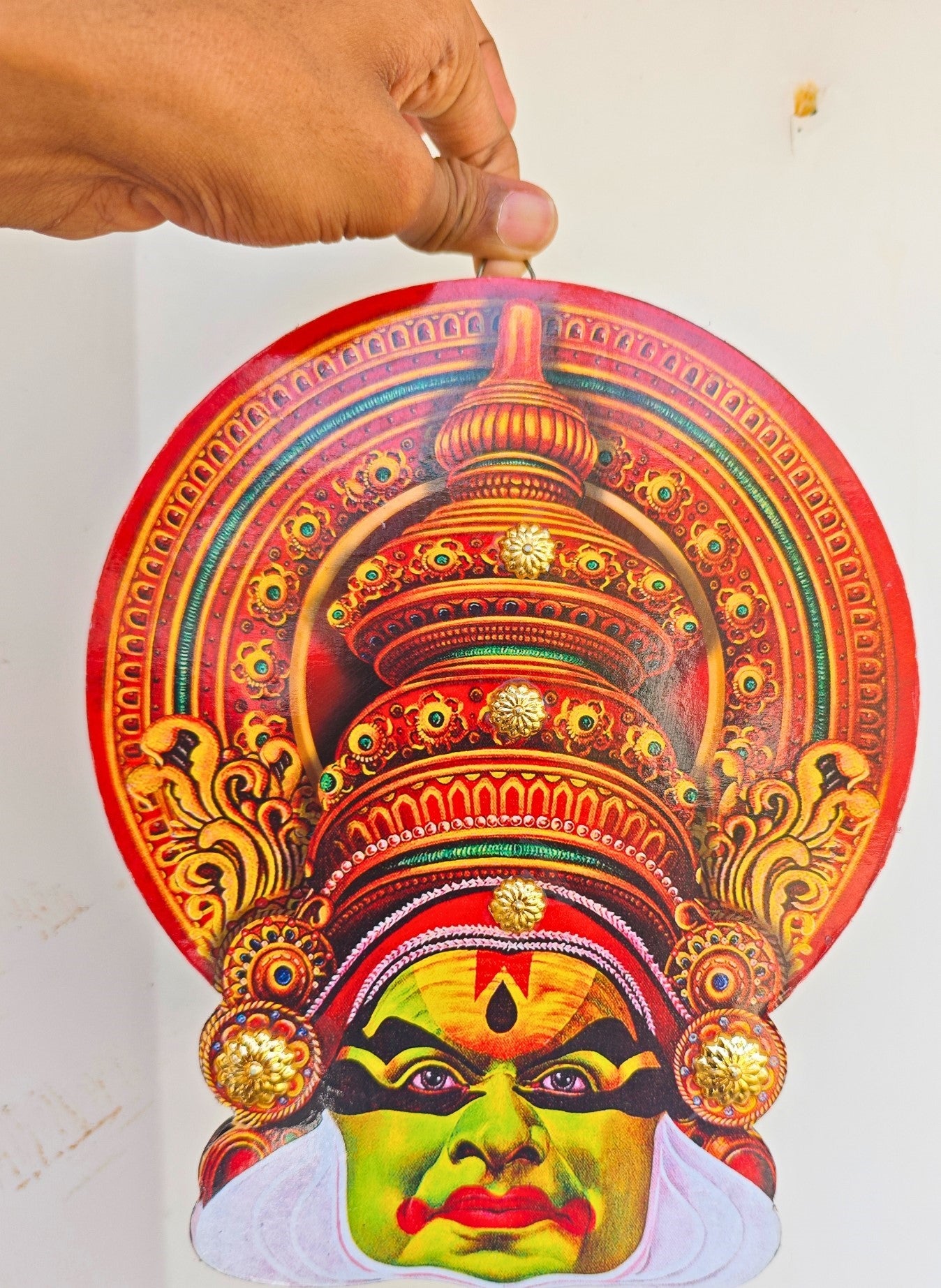 Kerala Kathakali Home Décor Wall Hanging (6.2 Inches) – Ideal for Home Décor and Gifting