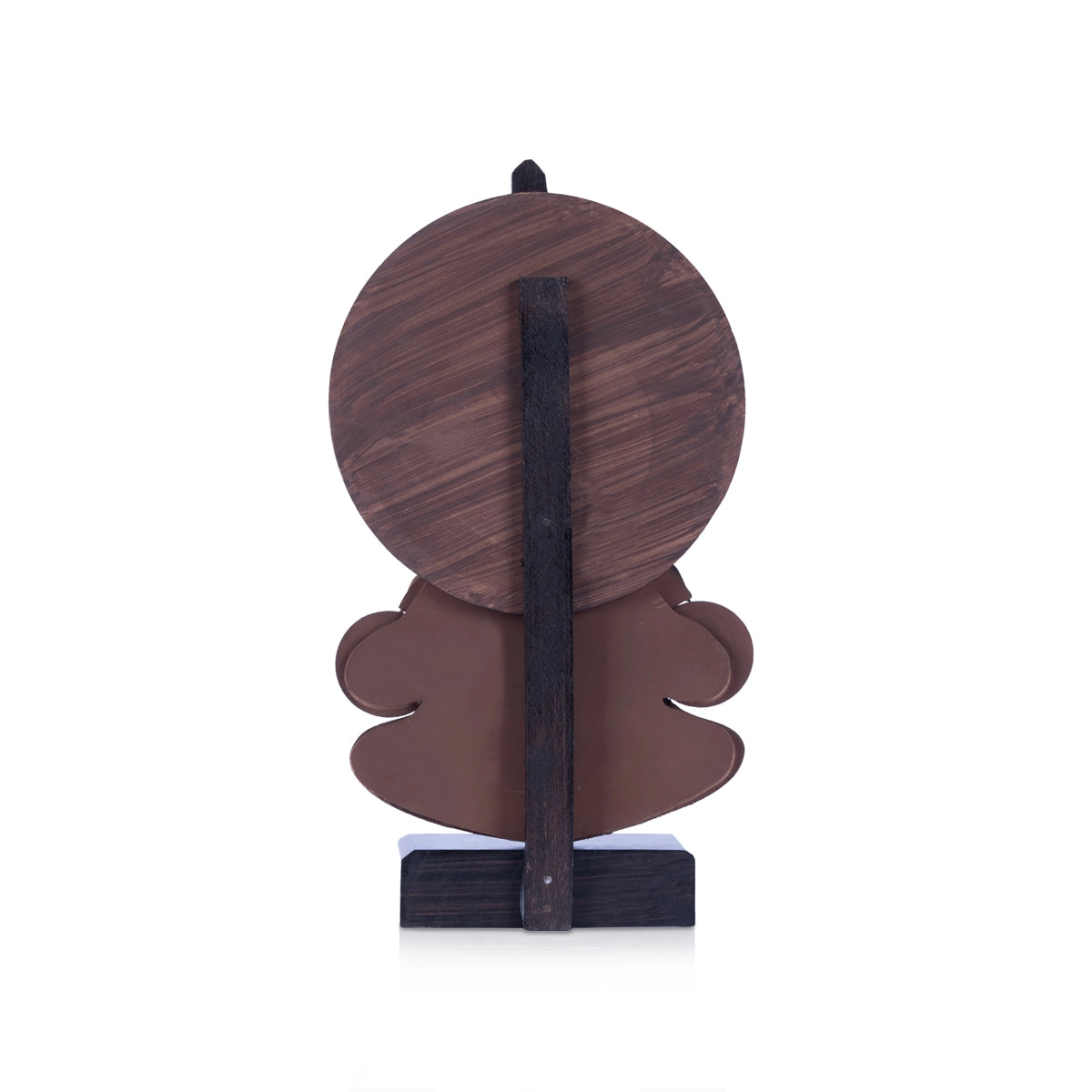 Wooden Kathakali Head with Table Stand – 13.5 Inches | Traditional Kerala Decor