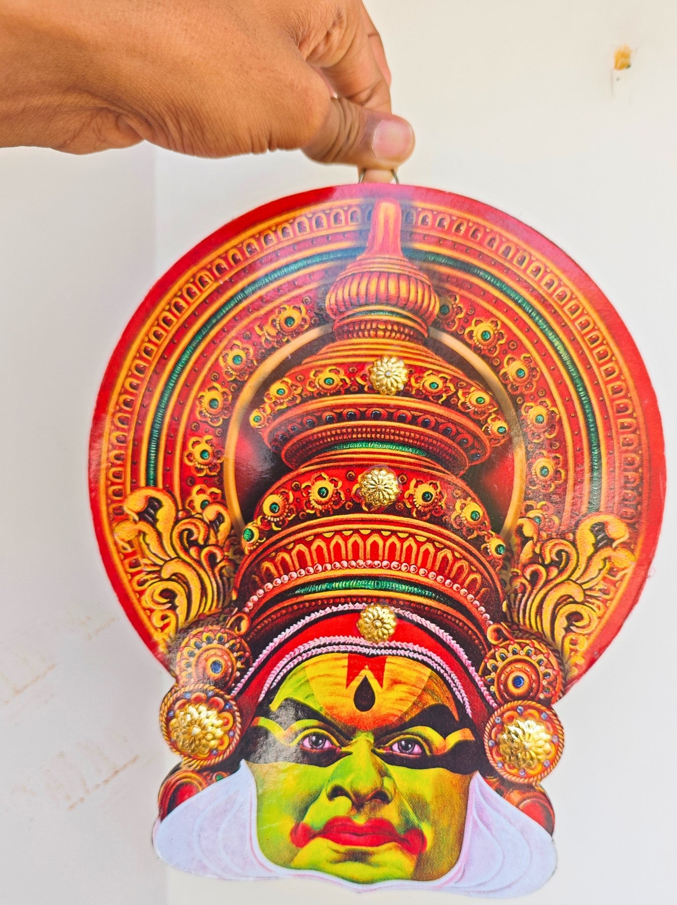 Kerala Kathakali Home Décor Wall Hanging (10 Inches) – Ideal for Home Décor and Gifting