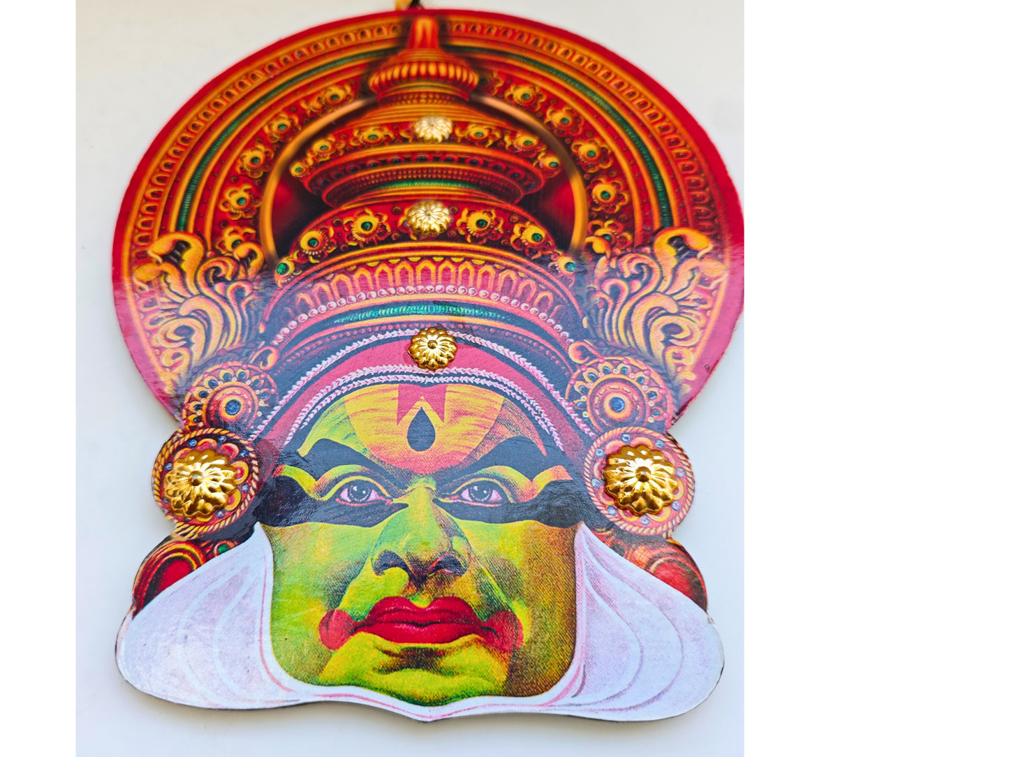 Kerala Kathakali Home Décor Wall Hanging (6.2 Inches) – Ideal for Home Décor and Gifting