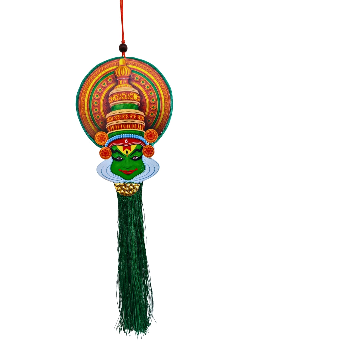 Car Hanging (Rearview Mirror) Double-Sided Kathakali Face for Car Decoration