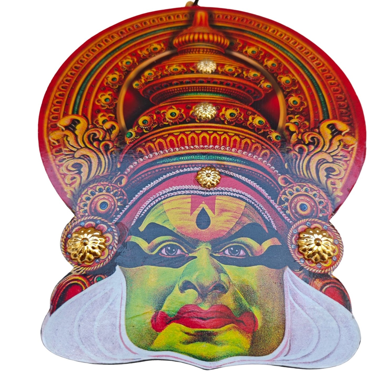 Kerala Kathakali Home Décor Wall Hanging (8 Inches) – Ideal for Home Décor and Gifting