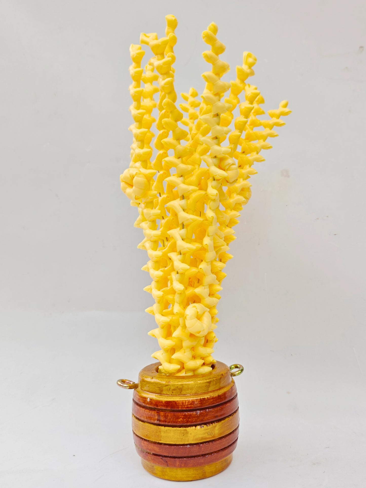 Special Artificial Pookula with Wooden Para – 12 Inch Kerala Traditional Home Décor