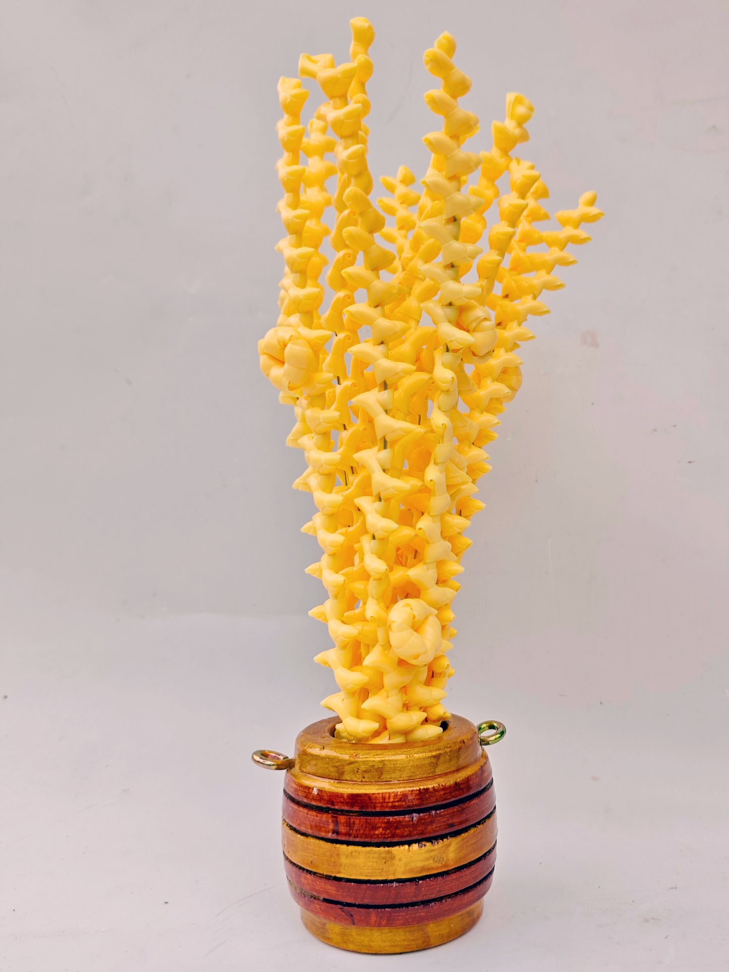 Special Artificial Pookula with Wooden Para – 12 Inch Kerala Traditional Home Décor