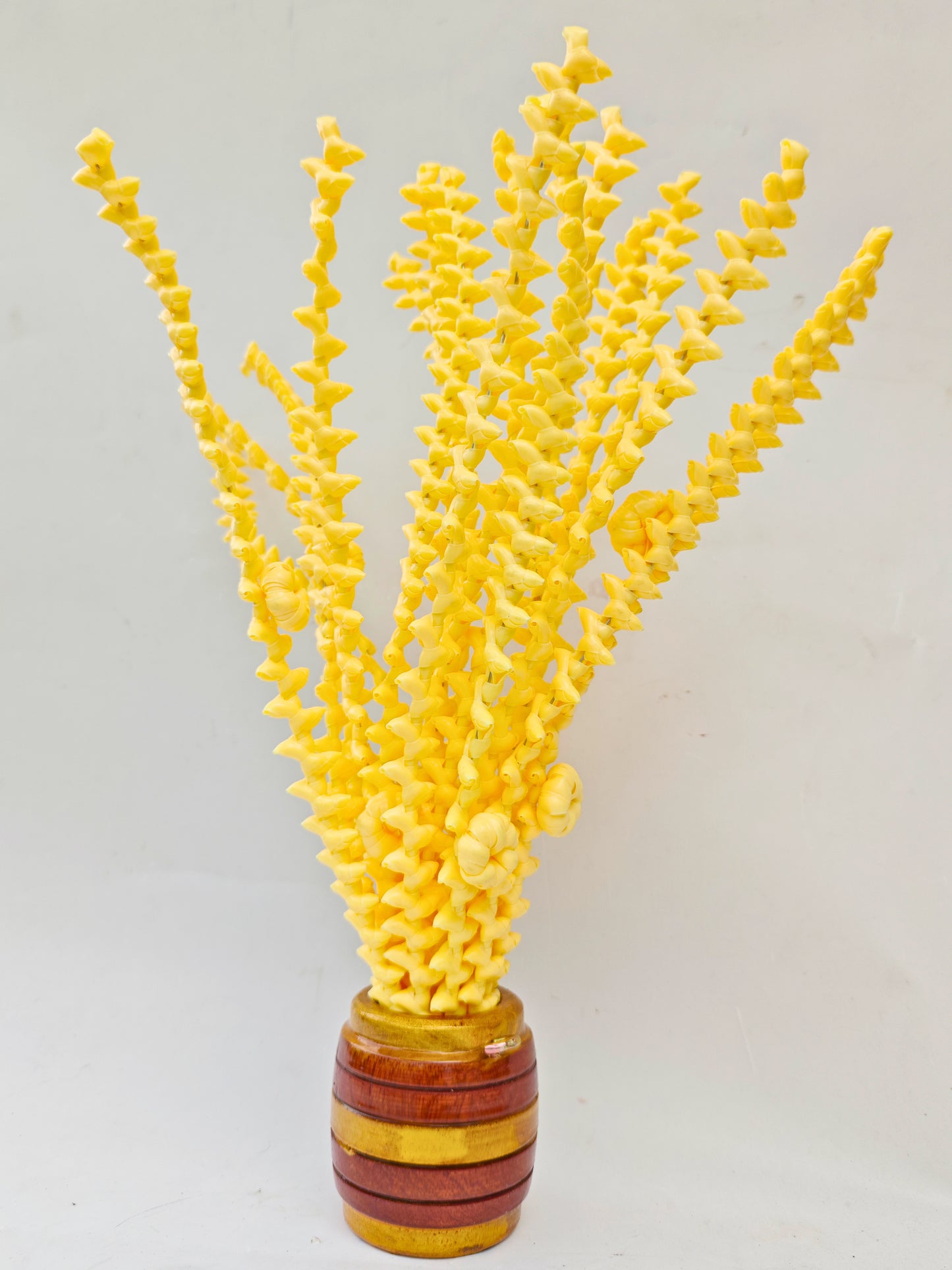 Artificial Pookula with Wooden Nirapara – 20 Inch | Traditional Kerala Home Décor