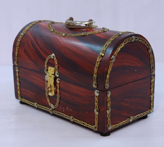 Kerala Wooden Ethnic Arab Jewel Box – Large