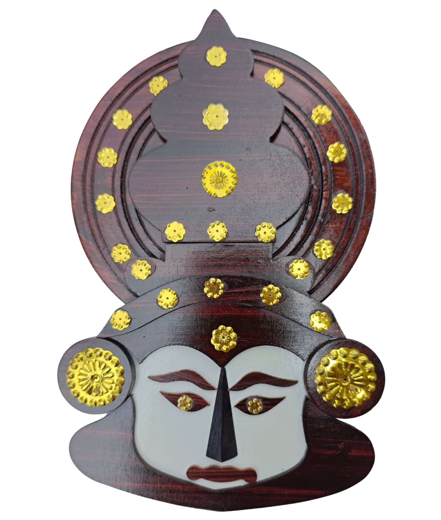 Kathakali Wall Hanging – 10.5 Inches | Hand-Painted MDF Wooden Décor for Home &  Gifting