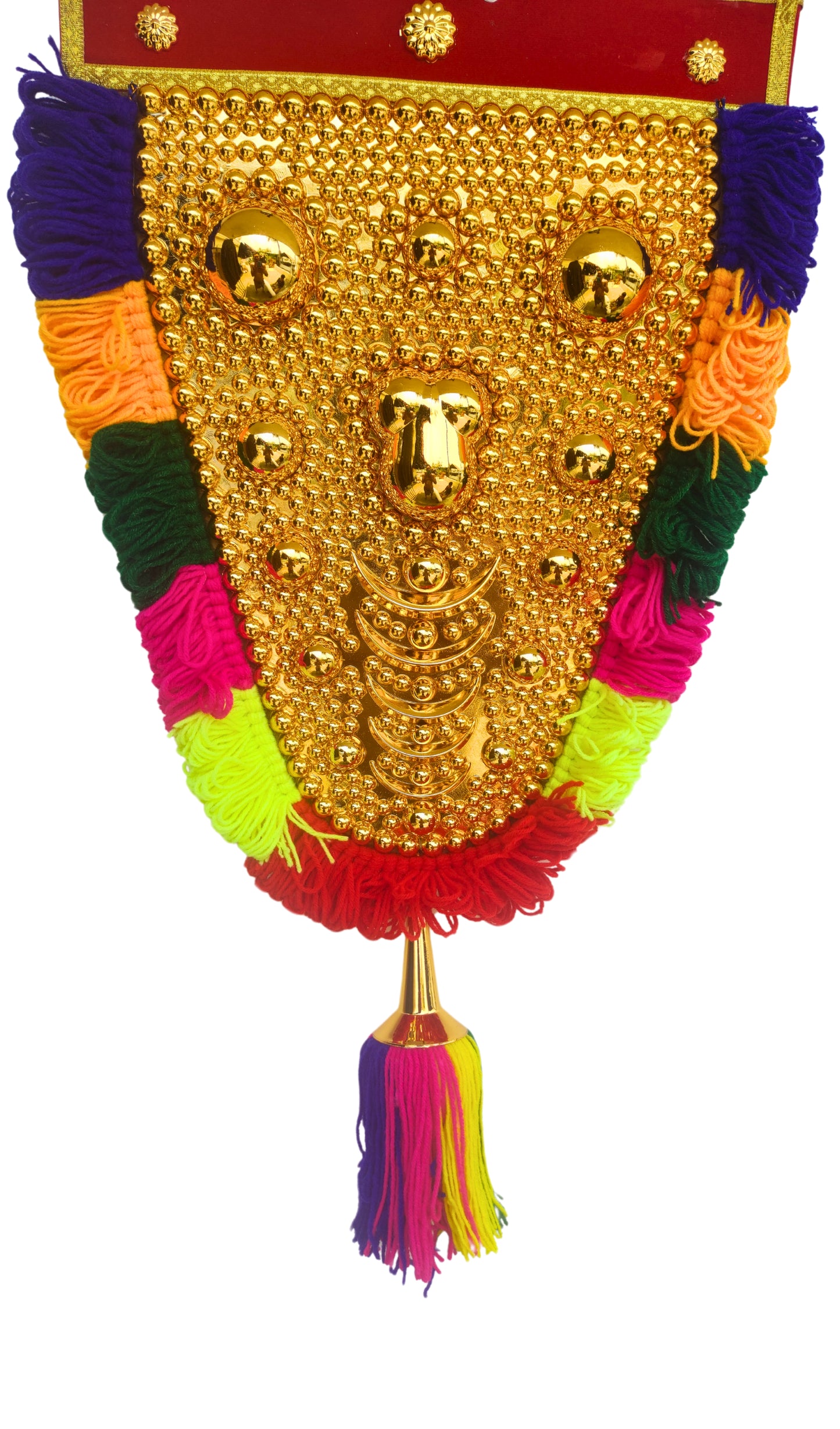 2-Foot Nettipattam Wall Hanging | Traditional Elephant Caparison Showpiece for Home Décor – Handmade in Kerala