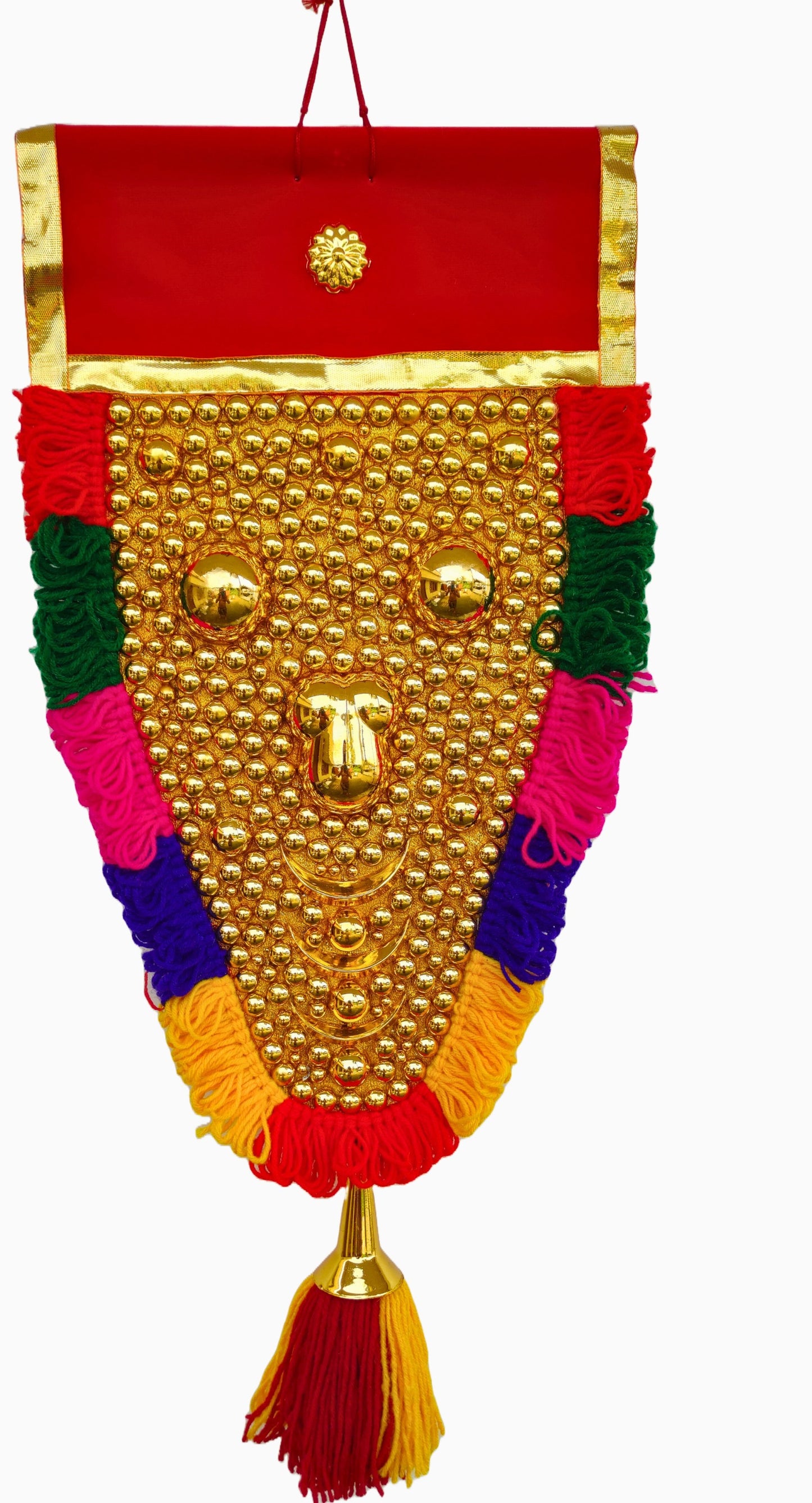 Kerala Nettipattam – Elephant Caparison Wall Hanging for Home Décor (1.5 Feet)