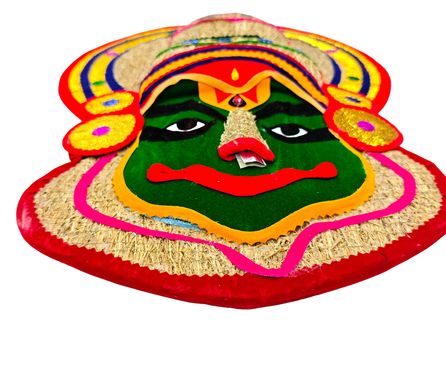 Ramacham (Vetiver) Kathakali Wall Hanging – Eco-Friendly Handcrafted Home Décor (20 Inches)